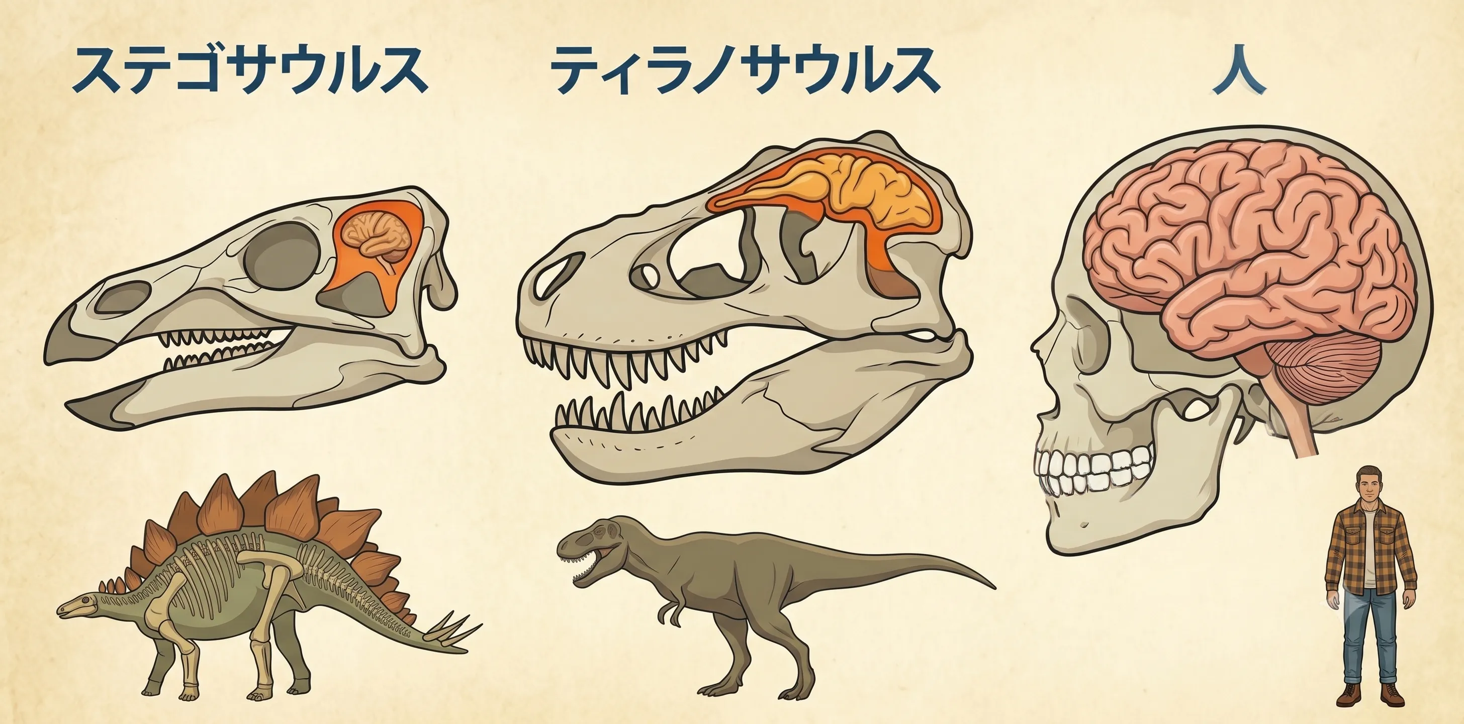 ステゴサウルスの脳と知能の真実